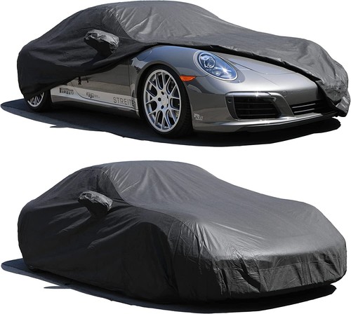 Cubierta de coche Full Protect exterior polvo sol arañazos lluvia nieve impermeable transpirable - Imagen 18 de 21