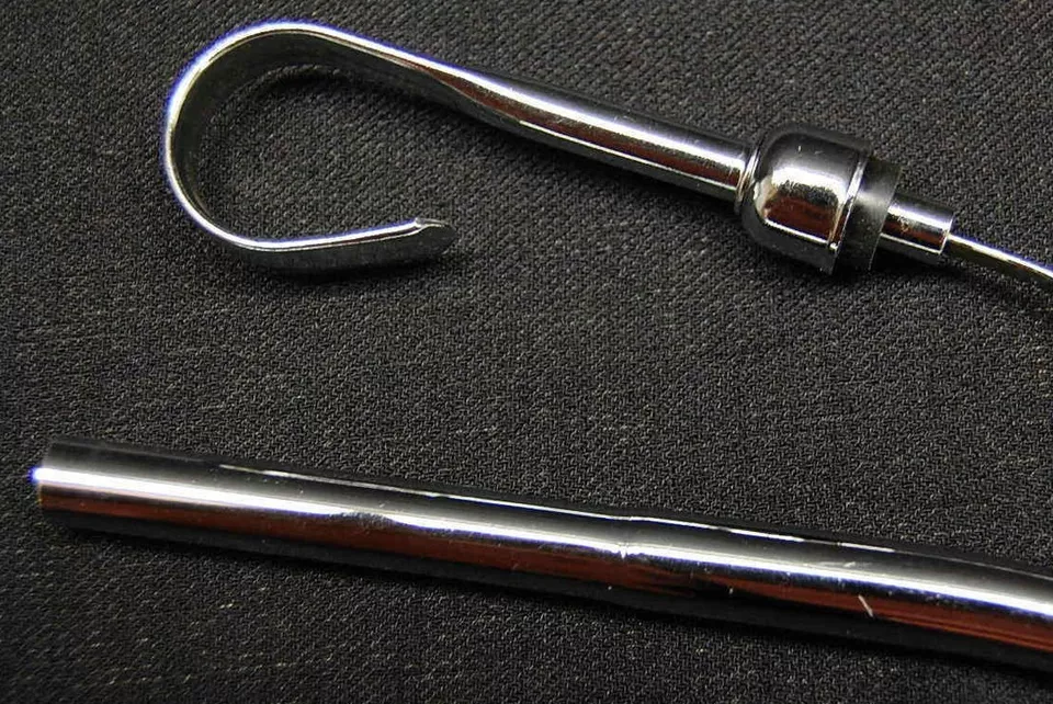 Varilla de medición de aceite de motor cromada de repuesto Big Block Chevy 396 427 454 para BBC Foto 2 de 2