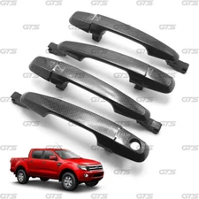 Set Carbon Lh Rh Outer Handle Hand Fits Ford Mazda Ranger BT-50 4Dr 2012 - 2021