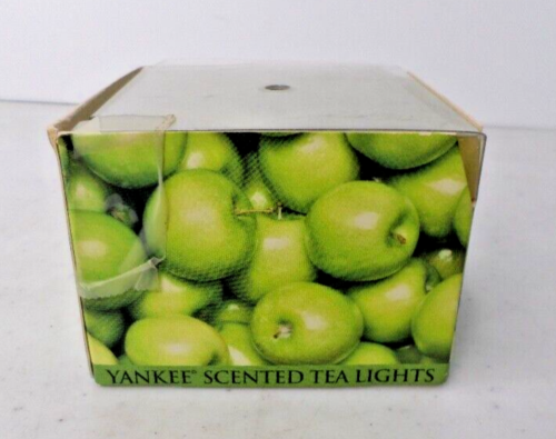 Yankee Candle Granny Smith Apple Box of Scented Tealights (12 in Box) NOS - Picture 2 of 6