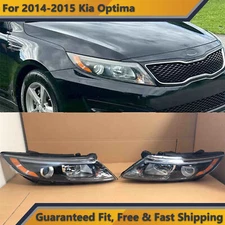 Halogen Headlight Assembly Pair for 2014 2015 Kia Optima Left Right US w/ Bulbs