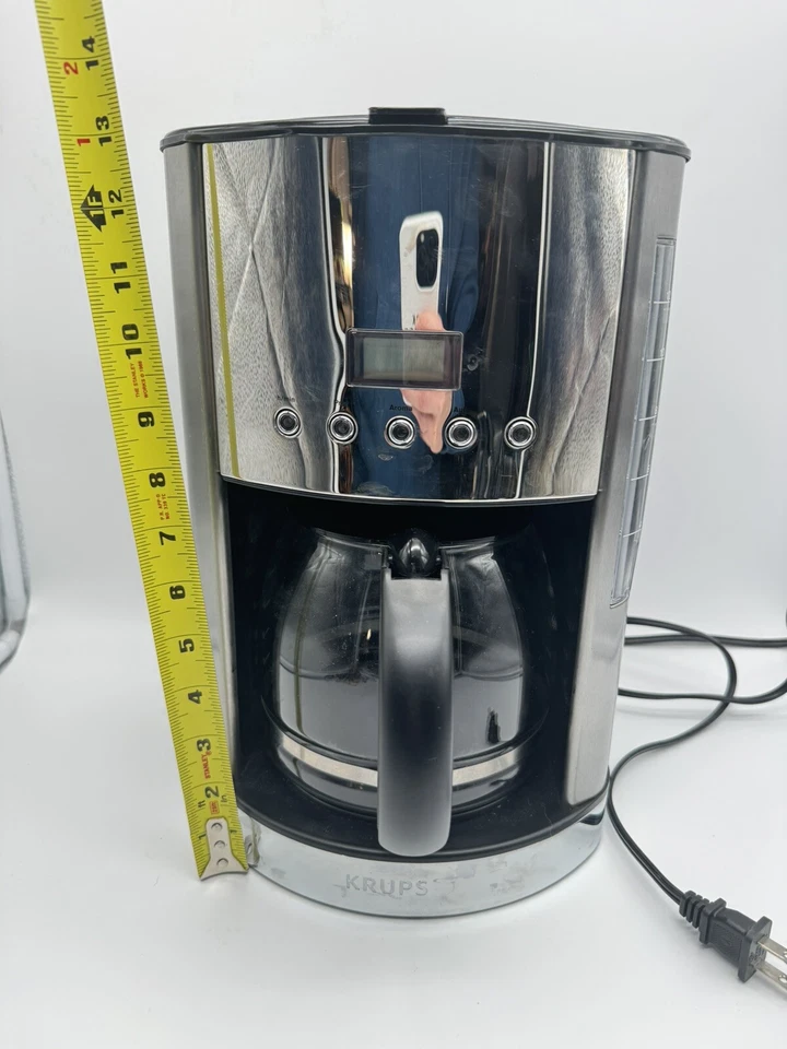 Krups Glass Filter Coffee Maker – Black silver type KM740D50 - Image 3 of 4