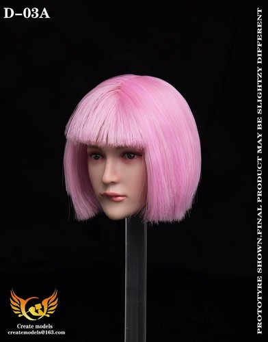 Createmodels 1:6 D-03A Girl Head Sculpt For 12" Female PH TBL Figure Body Dolls - Picture 2 of 6