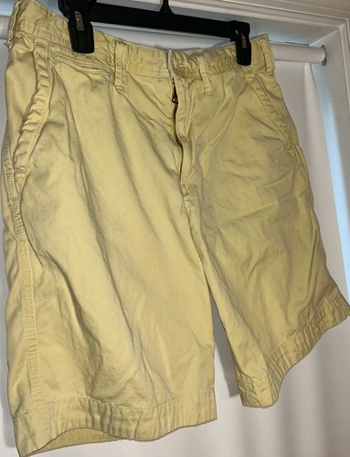 Polo Ralph Lauren Men's (32) Military Style Drawstring Light Yellow Khaki Shorts - Picture 3 of 7