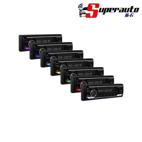 MACROM M-DL3300DAB Autoradio 1 DIN DAB+ Bluetooth Microfono USB SD DL 3300 DAB - Foto 3 di 3