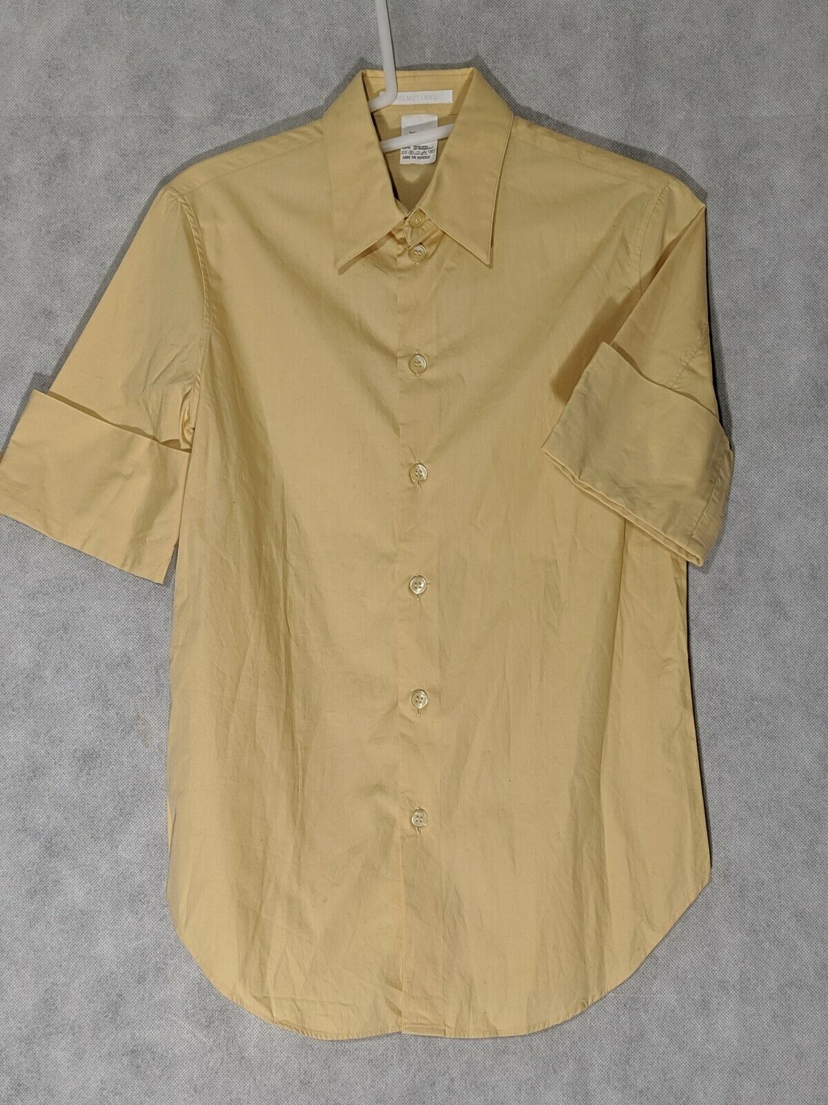 Helmut Lang Archive Vintage Roll Cuff Button Up Shirt 38 Italy