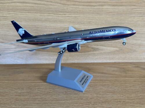 AeroMexico Boeing 777-200ER N745AM Final clrs, polished 1/200 diecast Inflight