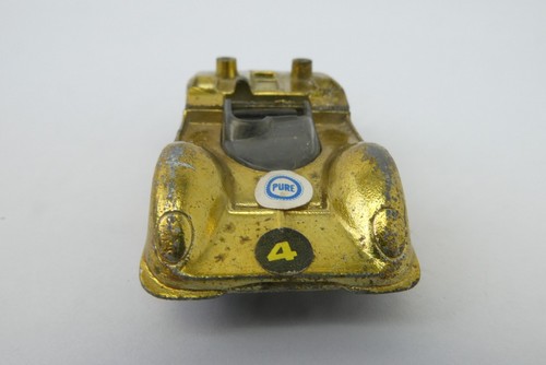 Vintage Used 1968 Redline Mattel Hot Wheels Chaparral 2G Gold Toy Car - Picture 4 of 14