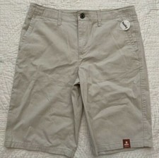 NWT Arizona Jean Co Khaki Stone Shorts Boys 18 Husky ADJUSTABLE WAIST