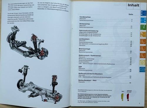 Selbststudienprogramm SSP 285 Audi A8 D3 ´03 Fahrwerk im Audi A8 - Bild 2 von 3