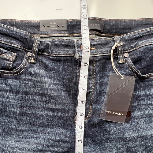 Buckle Black Fit No.53 Flare Jeans High-Stretch Denim Dark Wash Womens Sz 33X34 - Picture 7 of 14