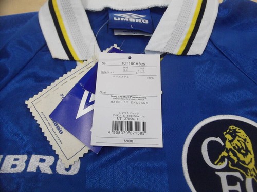 MINT Chelsea FC L 1997 1998 VINTAGE Football Shirt Home Jersey LONDON ZOLA - Picture 3 of 9