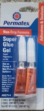 Permatex Super Glue Gel. 2pk. SPECIAL PRICE. 