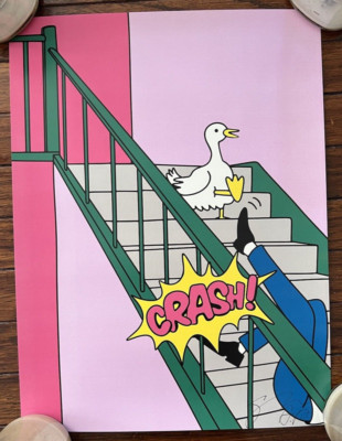 Fucci Art Print Duck Crash 12''x16'' Mystery Release 2023 Signed Artist Proof