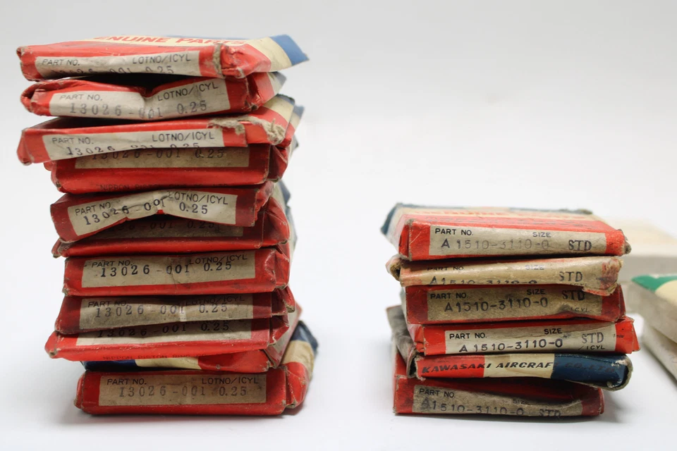 Kawasaki подлинный поршневые кольца лот винтажный оптом - Изображение 4 из 4