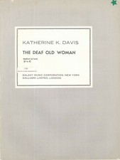 The Deaf Old Woman Sheet Music Medium Voice Piano 1947 Davis Missouri Folk Song