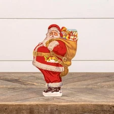 Ragon House 10" Jolly Old St Nick Santa w/ Toy Bag Christmas Dummy Board Sign