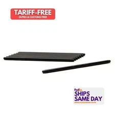 Manley 25955-8, Set of 8 3/8in Moly Pushrods 9.550in Long Chromoly Black Perform