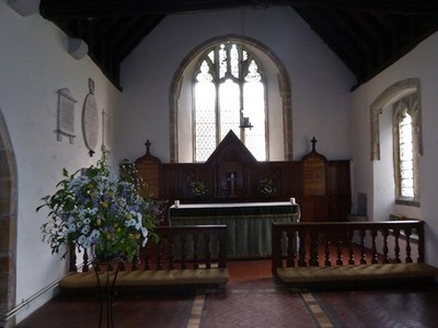 Foto 6x4 Inside St Oswald, Hooe (c) Hall's Close c2017