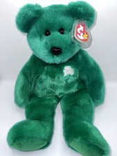 Retired Ty Beanie Babies Buddies Collection Erin Shamrock Green 1998 With Tags