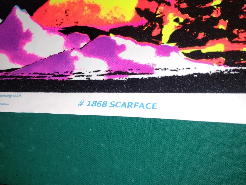 #1868 Scarface- 黑光海报 - 23 英寸 X 35 英寸有绒 — 第 3/4 张图片