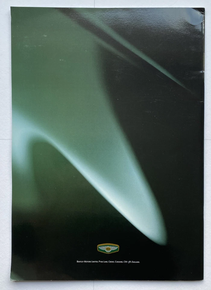 Folleto de venta de autos grandes brillantes Bentley Arnage 1998 texto en inglés excelente estado. Foto 2 de 4