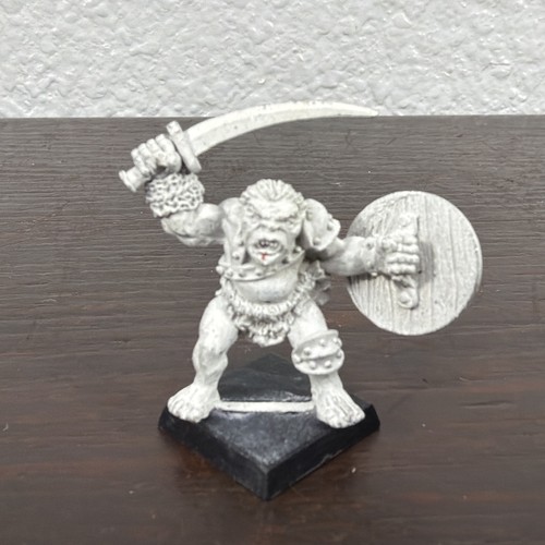 Heartbreaker HHG 92 Orc with Scimitar Vintage Fantasy Metal Black Stand