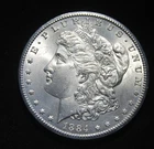 1884 cc Morgan Silver Dollar