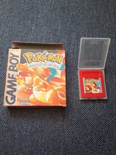 Gameboy Nintendo Pokemon Rote Edition, OVP und Modul