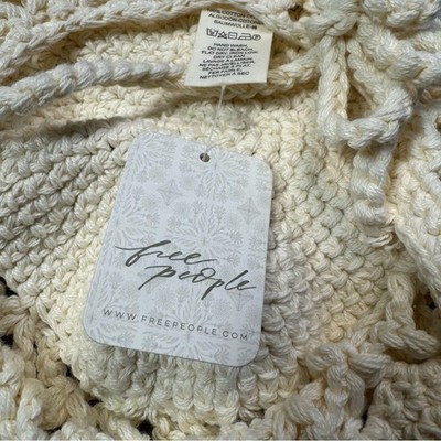 NWT New Free People Silvie Crochet Baseball Cap In Ivory | eBay display picture 3