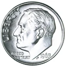 1963 D ROOSEVELT DIME! **SILVER**SOLID GEMBU+++ GORGEOUS LUSTER! WOW NR #M7_325