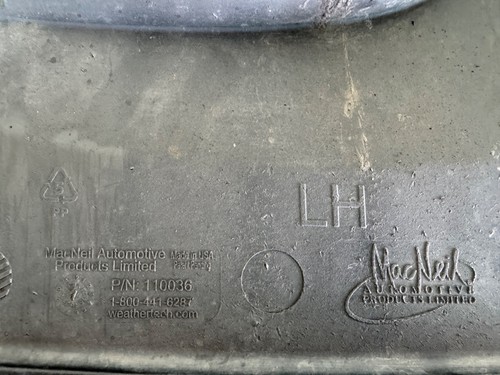 2014-2019 GMC Sierra WeatherTech No-Drill MudFlaps Guards for Front Pair 110036 - Picture 5 of 10