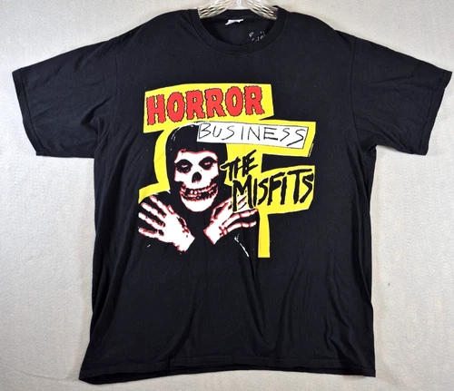 Misfits Horror Business T-Shirt Men's XL Black Punk Rock Skull Graphic Cotton