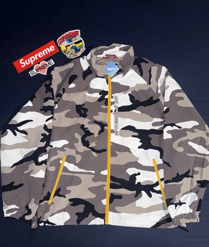 Veste de survêtement zippée Supreme Contrast « Snow Camo » SS25 Large