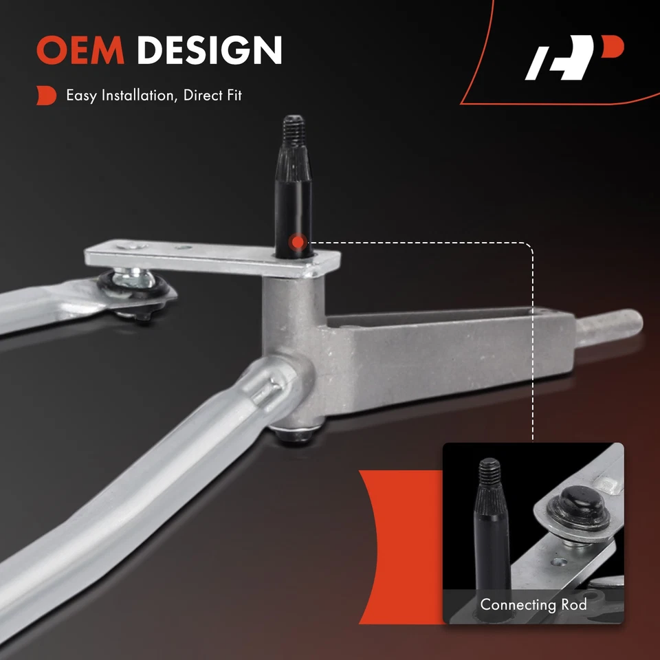 Elevador limpiaparabrisas delantero A-Premium para Volvo S60 2001-2009 XC70 2003-2007 S80 99-06 Foto 3 de 4