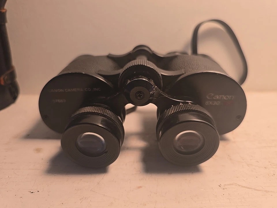 Vintage Canon 8x30 Binoculars w/ Case  - Image 2 of 4