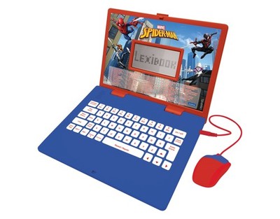 Lexibook Laptop Notebook Lerncomputer pädagogisch und zweisprachig Spiderman