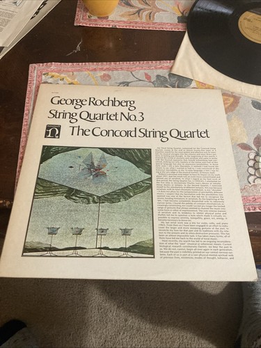 Rochberg: String Quartet #3, Concord Quartet, Nonesuch H-71283, 1973 EX