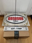 Vintage  Genesee Beer Hanging  Mirror Bar Sign Welcome On Tap