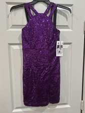 Sequin Short Purple Dress Size Small-NWT