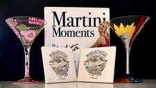 LOLITA MARTINI SET: Book, 2 Lolita Glasses, 2 Margaritaville Coasters GREAT GIFT