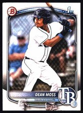 2025 Bowman Draft #BD-114 Dean Moss Tampa Bay Rays