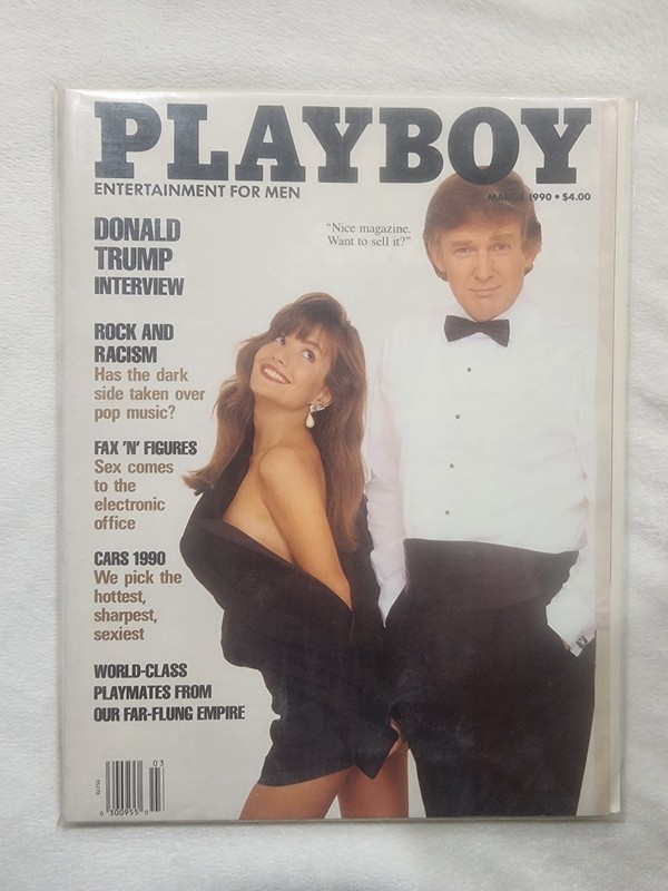 Vintage Playboy Magazine March 1990 Donald Trump - Interview - Original cover