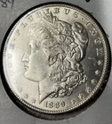 (B2) 1889 SILVER BU MORGAN DOLLAR 1$