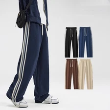 Men Casual Sports Pants Workout Baggy Sweatpant Long Trousers