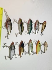 Bill Lewis Rattle Trap Lot x8 and Bonus Rattlin Raps