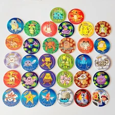 Tazos POKEMON SABRITAS Cups Pog Taps NOS Gen 1 Nintendo Mexico 1998 Lot of 32