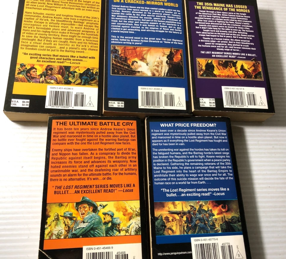 b William Forstchen THE LOST REGIMENT Series 1-3, 6 & 8 ROC First Prints 1990's - Image 2 of 4