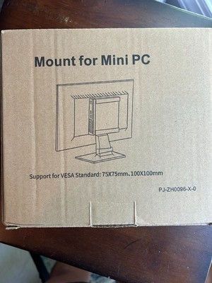 Universal Mini PC VESA Mount Bracket for VESA Standard: 75x75 100x100-NEW.