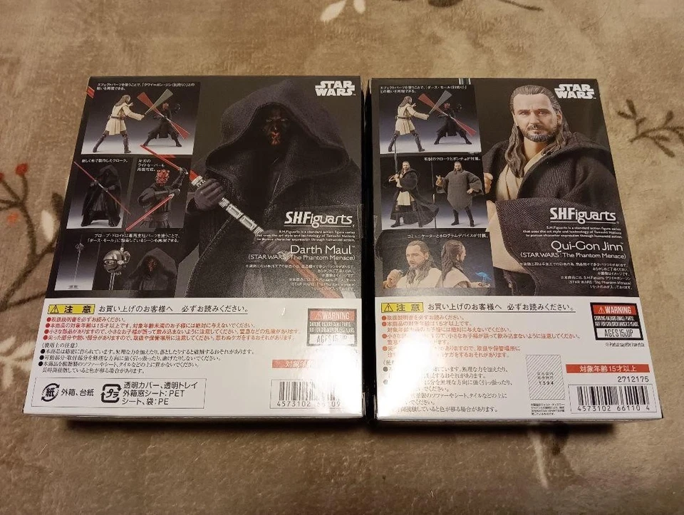 Conjunto de 2 S.H.Figuarts Qui-Gon Jinn & Darth Maul (STAR WARS: The Phantom Menace) - Imagem 2 de 2
